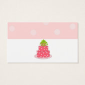 Roze bruiloft Cake Save the Date Visitekaartjes (Achterkant)