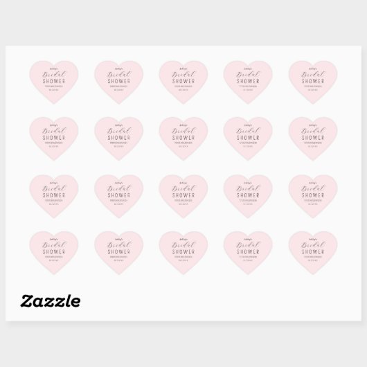 Roze bruiloft elegant script sticker (Vel)