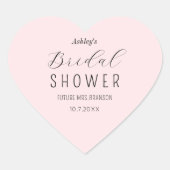 Roze bruiloft elegant script sticker (Voorkant)