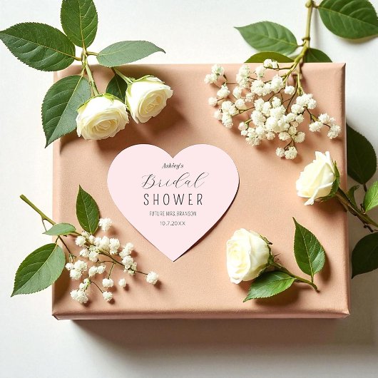 Roze bruiloft feestelijke script sticker