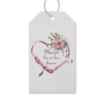 Roze bruiloft Heart Ribbon