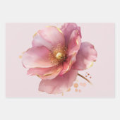 Roze Bruiloft Inpakpapier Vel (Voorkant 3)