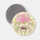 Roze bruiloft magneet (Voorkant / Achterkant)