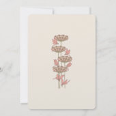 Roze Bruiloft Menu Victoriaans Dromen Dragonflies Kaart (Achterkant)