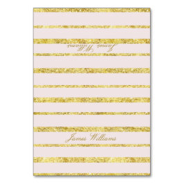 Roze bruiloft met goudolie-effect kaart