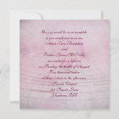 roze bruiloft orchidee bouquet met rimpels kaart (Achterkant)