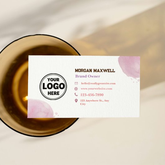 Roze Bruiloft Organisator QR Code Visitekaartje