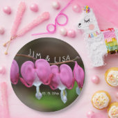 Roze bruiloft papieren bordje (Feest)