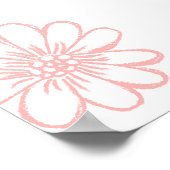 roze bruiloft poster (Hoek)