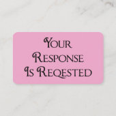 Roze Bruiloft RSVP QR Code Response Vrijgezellenfe Informatiekaartje (Achterkant)