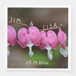 Roze bruiloft servet