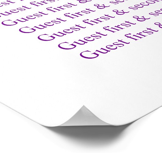 Roze bruiloft-tafel Planner 1-9 tafels Poster (Hoek)