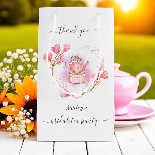 Roze Bruiloft Thee Feestje Cadeautas Zak