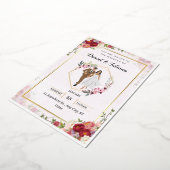 Roze bruiloft uitnodiging Sjabloon bruiloft uitnod (Gedraaid)