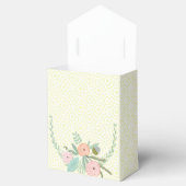 Roze bruiloft voor doos Uw foto's Monogram Geel Bedankdoosjes (Geopend)