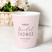 Roze Bruilofts Bruiloftsontbijt  Papieren Bekers