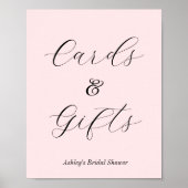 Roze Bruiloftscadeaus    Poster (Voorkant)