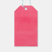 Roze Bruiloftsfeest Cadeaulabel (Achterkant)