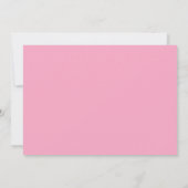 Roze Bruiloftsfeest Champagne Brunch Uitnodiging (Achterkant)
