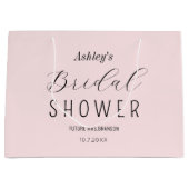 Roze Bruiloftsfeest Groot Cadeauzakje (Voorkant)