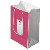 Roze Bruiloftsfeest Trouwjurk Bruid Cadeautas (Voorkant Gekanteld)