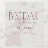 Roze Bruiloftsfeest Wijnetiket Wijn Etiket (Enkel label)