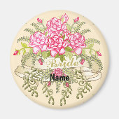 Roze bruiloftsmagneet magneet (Voorkant)