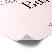 Roze Bruiloftsontbijt Dessert Bar  Poster (Hoek)