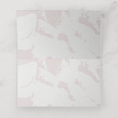 Roze Bruiloftsshower Plaatskaart Plaatskaartje (Binnenkant ongevouwen)