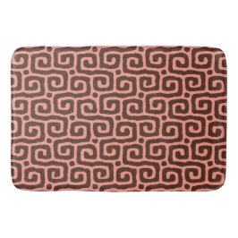 roze & bruin abstract patroon badmat
