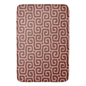 roze & bruin abstract patroon badmat (Voorkant Verticaal)