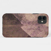 Roze bruin abstracte verfpenseellijnkunst Case-Mate iPhone case (Achterkant (horizontaal))