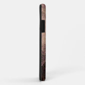 Roze bruin abstracte verfpenseellijnkunst Case-Mate iPhone case (Achterkant/rechts)