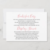 Roze bruin babymeisjesbeeldscherm Schuifkaart Kaart (Voorkant)