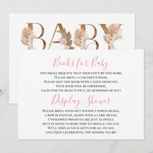 Roze bruin babymeisjesbeeldscherm Schuifkaart Kaart (Voorkant / Achterkant)