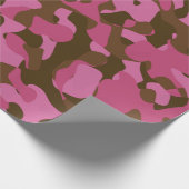 Roze bruin Camouflage Patroon Cadeaupapier (Hoek)