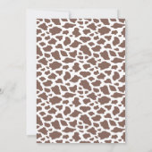 Roze Bruin Cowgirl Eerste Rodeo 1e Verjaardag Kaart (Achterkant)