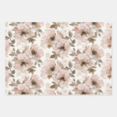 Roze Bruin Cowgirl Southwestern Bloemen Verjaardag Inpakpapier Vel (Voorkant 3)