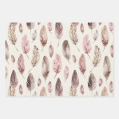 Roze Bruin Cowgirl Southwestern Pet Laarzen Verjaa Inpakpapier Vel (Voorkant 3)