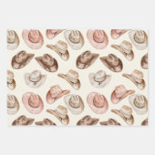 Roze Bruin Cowgirl Southwestern Pet Laarzen Verjaa Inpakpapier Vel (Voorkant)