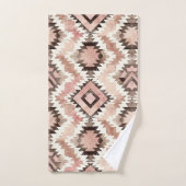 Roze Bruin Cowgirl Southwestern Tribal Bad Handdoek (Handdoek)
