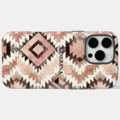 Roze Bruin Cowgirl Southwestern Tribal Case-Mate iPhone Case (Achterkant (horizontaal))