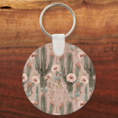 Roze Bruin Cowgirl Southwestern Tribal Sleutelhanger (Achterkant)