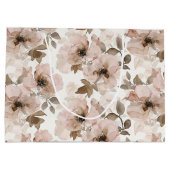 Roze Bruin Cowgirl Zuidwestelijke Bloemen Groot Cadeauzakje (Achterkant)