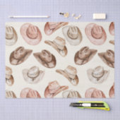 Roze Bruin Cowgirl Zuidwestelijke Petten Verjaarda Tissuepapier (Craft)