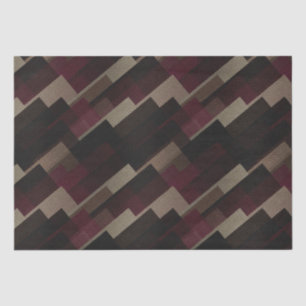 Roze bruin en beige geometrische handdoek tissuepapier