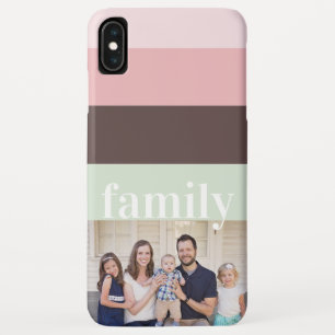 Roze Bruin en Groen Familiefoto Case-Mate iPhone Case