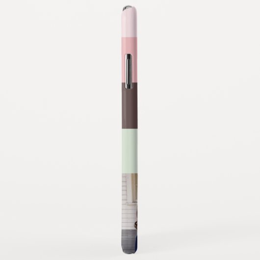 Roze Bruin en Groen Familiefoto Case-Mate iPhone Case (Achterkant/rechts)