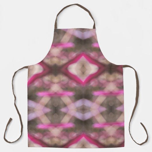 Roze Bruin en Taupe Boho Chic Tie Dye Schort (Voorkant)