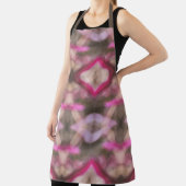 Roze Bruin en Taupe Boho Chic Tie Dye Schort (Insitu)